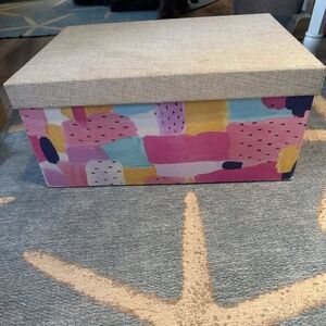 Printed storage box with lid